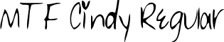 MTF Cindy Regular font - MTF Cindy.ttf