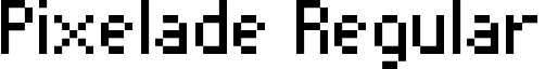 Pixelade Regular font - PIXELADE.TTF