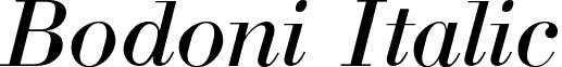 Bodoni Italic font - BODONI-I.TTF