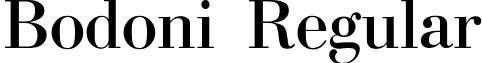 Bodoni Regular font - BODONI-N.TTF