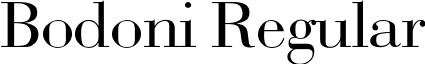 Bodoni Regular font - bodoni_2.ttf