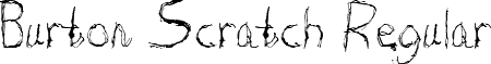 Burton Scratch Regular font - BurtonScratch-Regular.ttf