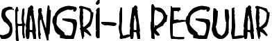 Shangri-La Regular font - shangri-la.ttf