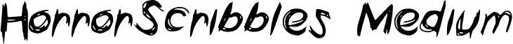 HorrorScribbles Medium font - HorrorScribbles.ttf