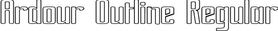 Ardour Outline Regular font - design.collection2.Ardout.ttf