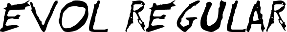 EVOL Regular font - EVOL____.TTF