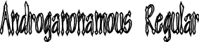 Androganonamous Regular font - design.collection2.Androganonamous.ttf