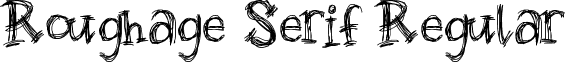 Roughage Serif Regular font - roughage.TTF