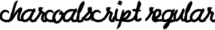 CharcoalScript Regular font - CharcoalScript.ttf