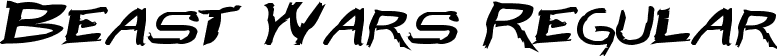 Beast Wars Regular font - Beast Wars.ttf