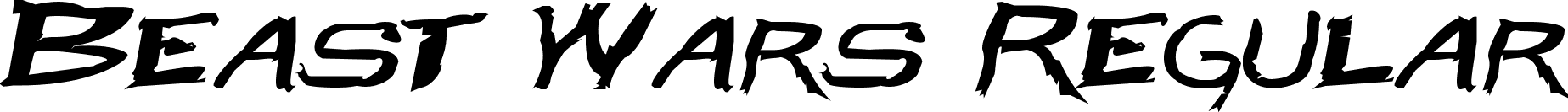 Beast Wars Regular font - Beast_Wars.ttf