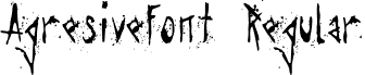 Agresivefont Regular font - Agresivefont.ttf