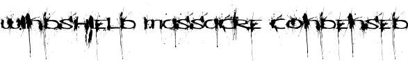 Windshield Massacre Condensed font - WindshieldMassacre_Condensed.ttf