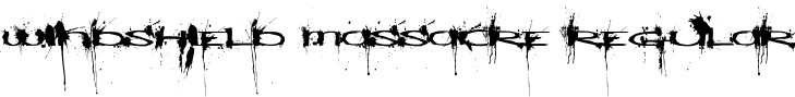 Windshield Massacre Regular font - WindshieldMassacre.ttf