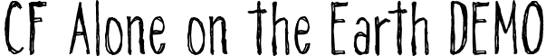 CF Alone on the Earth DEMO font - CFAloneontheEarthDEMO-Regul.ttf