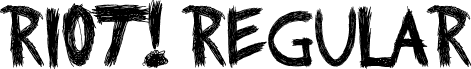 RIOT! Regular font - RIOTfont1.ttf