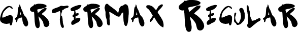 gartermax Regular font - garter_max.ttf