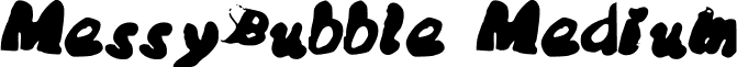MessyBubble Medium font - MessyBubble.ttf