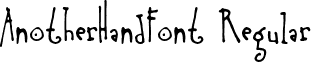 AnotherHandFont Regular font - design.collection2.ANOTHEHF.ttf