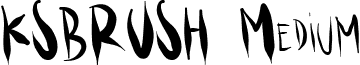 KSBRUSH Medium font - ksbrush.ttf