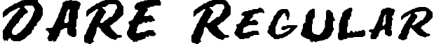 DARE Regular font - DARE.ttf