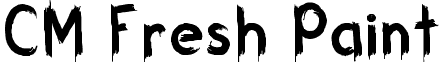 CM Fresh Paint font - CM Fresh Paint.ttf