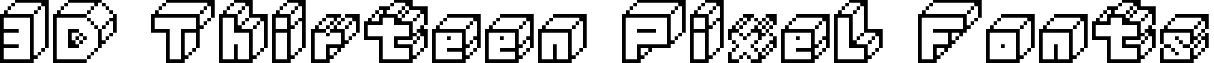 3D Thirteen Pixel Fonts font - 3D-Thirteen-Pixel-Fonts.ttf