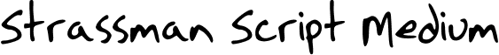 Strassman Script Medium font - Strassman Script.ttf