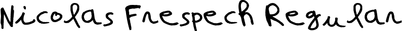 Nicolas Frespech Regular font - Nicolas_Frespech.ttf