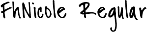 FhNicole Regular font - Fh_Nicole.otf