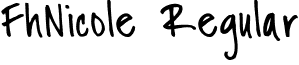 FhNicole Regular font - Fh_Nicole.ttf