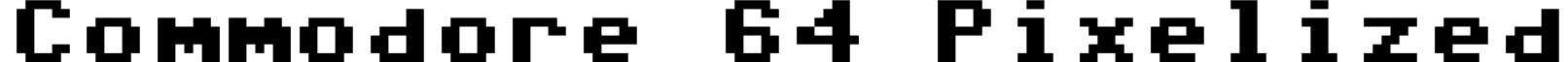 Commodore 64 Pixelized font - Commodore Pixelized v1.2.ttf
