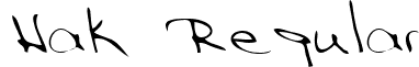 Hak Regular font - HAK_____.TTF