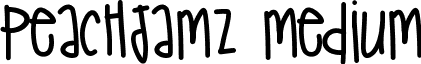 PeachJamz Medium font - PeachJamz.ttf