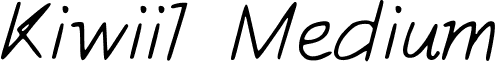 Kiwii1 Medium font - Kiwii__1.ttf