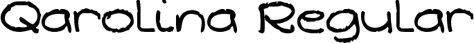 Qarolina Regular font - Qarolina.ttf