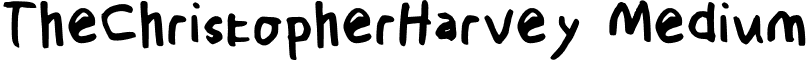 TheChristopherHarvey Medium font - TheChristopherHarvey.otf