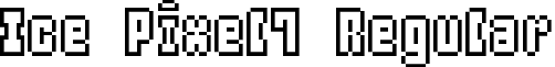 Ice Pixel7 Regular font - ice_pixel-7.ttf
