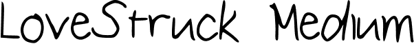 LoveStruck Medium font - LoveStruck.ttf