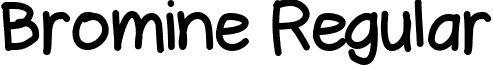 Bromine Regular font - Bromine.ttf