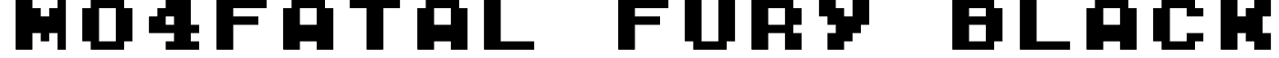 M04FATAL FURY BLACK font - m04b.TTF
