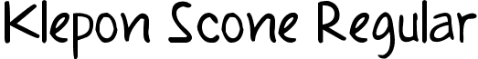 Klepon Scone Regular font - Klepon Scone.ttf