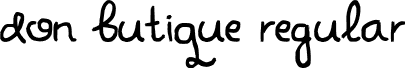 Don Butique Regular font - don butique.ttf