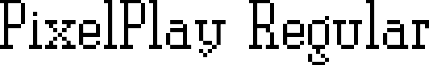 PixelPlay Regular font - pixelplay.ttf