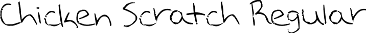 Chicken Scratch Regular font - Chicken Scratch.ttf