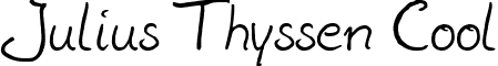 Julius Thyssen Cool font - Juliub.ttf