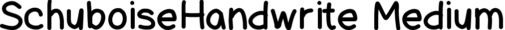 SchuboiseHandwrite Medium font - SchuboiseHandwrite.ttf