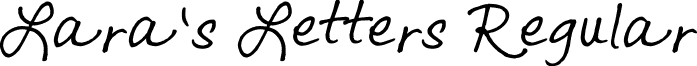 Lara's Letters Regular font - Lara_'s Letters.ttf