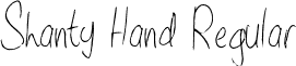 Shanty Hand Regular font - Shanty Hand.otf