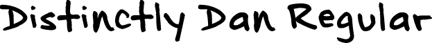 Distinctly Dan Regular font - Distinctly Dan.ttf